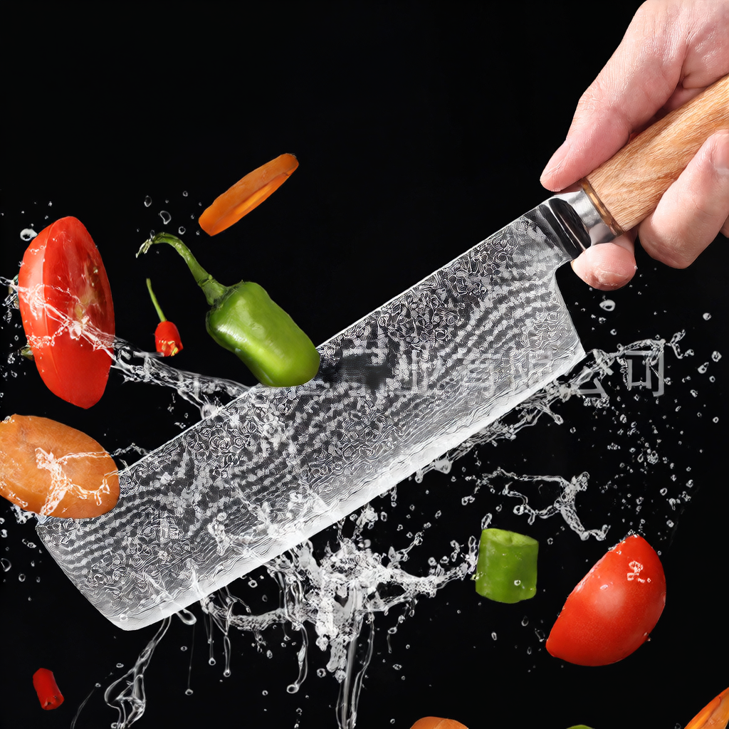 Hand-Forged Damascus Professional Knife Set - Image 3