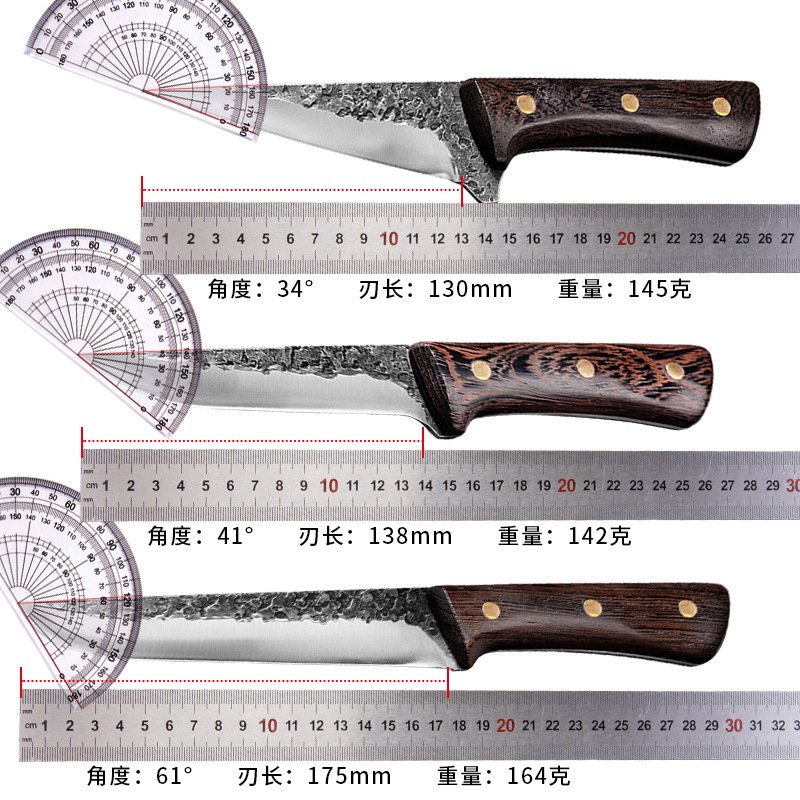 Hand-Forged Boning Knife Set — 3 Piece